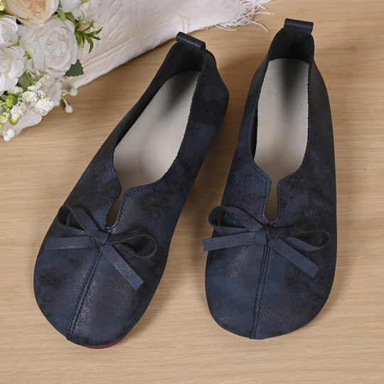 Damen Ballerinas mit modischem Schleifendesign und bequemer Sohle EB