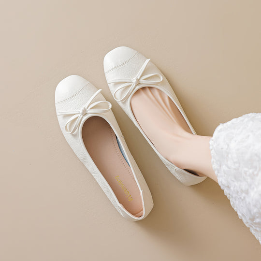 Damen Ballerinas mit dekorativem Schleifen-Design und komfortabler Sohle EB