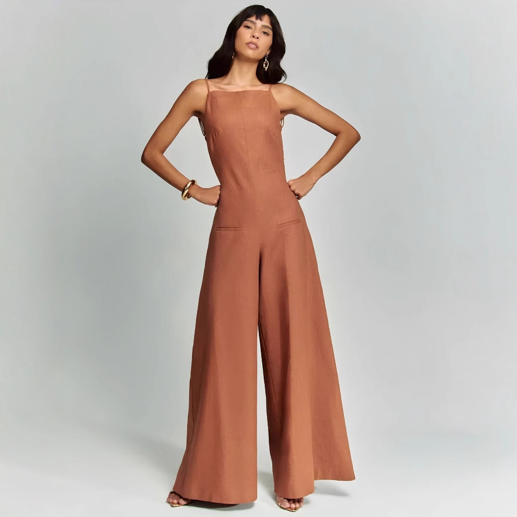 Damen Overall mit weitem Bein EB