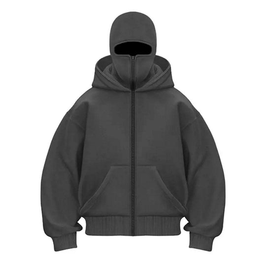 Damen trendige Kapuzenjacke mit hohem Kragen EB