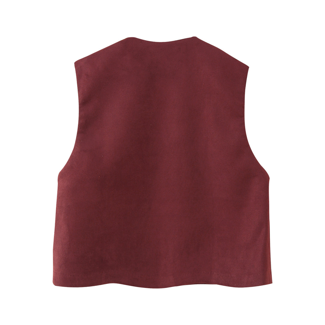Damen Weste mit floralem Stickdesign EB