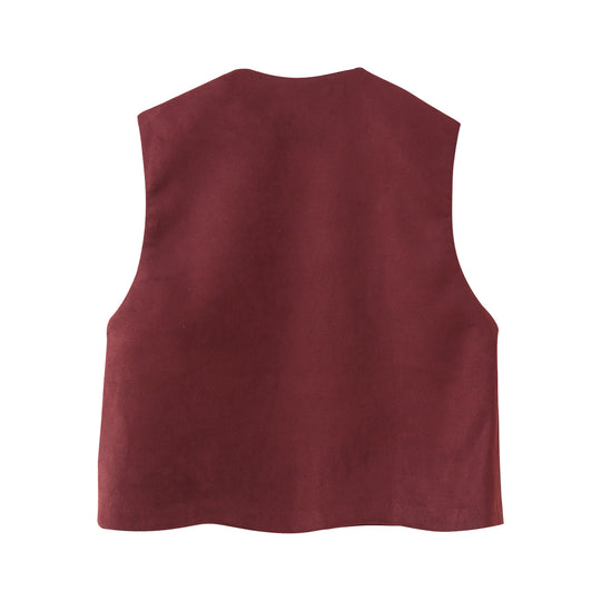 Damen Weste mit floralem Stickdesign EB
