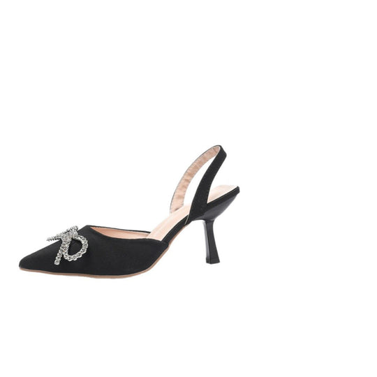 Damen Slingback-Pumps mit funkelndem Schleifen-Detail EB