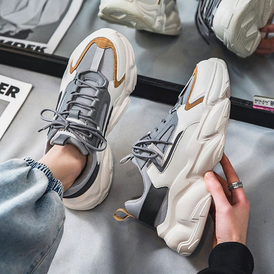 Damen Sportliche Chunky Sneakers mit atmungsaktiver Mesh-Oberfläche und dynamischem Dämpfungssystem EB