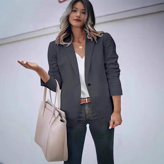 Damen eleganter Blazer mit modernem Schnitt und tailliertem Design EB
