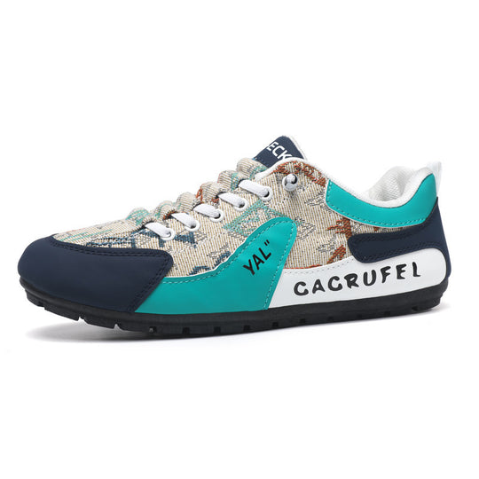Damen Sportliche Sneakers mit kunstvollem Obermaterial und rutschfester Sohle EB