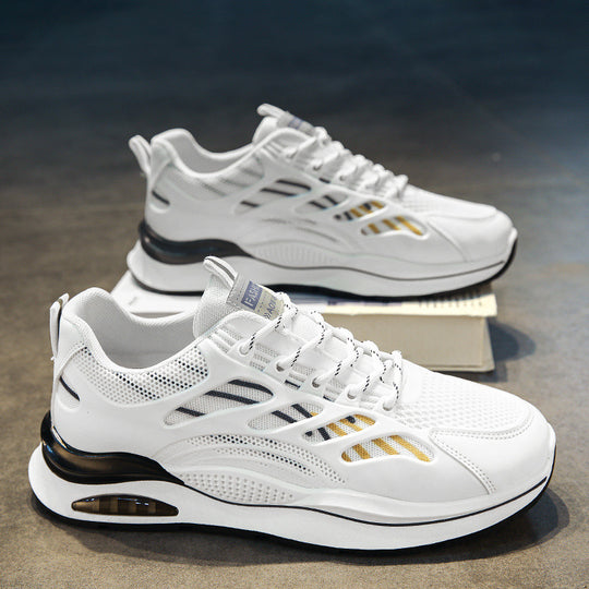 Damen Sportliche Sneakers mit atmungsaktiven Mesh-Einsätzen und dämpfender Sohle EB