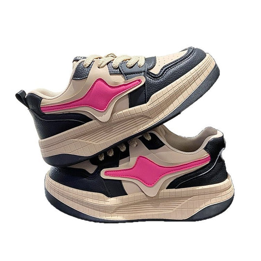 Damen sportliche Sneaker mit strapazierfähigem Obermaterial und dämpfender Sohle EB