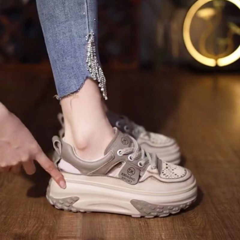Damen High-Top Sneakers mit gepolsterter Sohle und atmungsaktiver Konstruktion EB