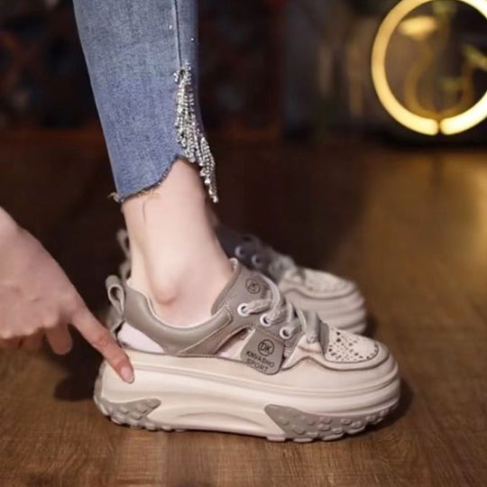 Damen High-Top Sneakers mit gepolsterter Sohle und atmungsaktiver Konstruktion EB