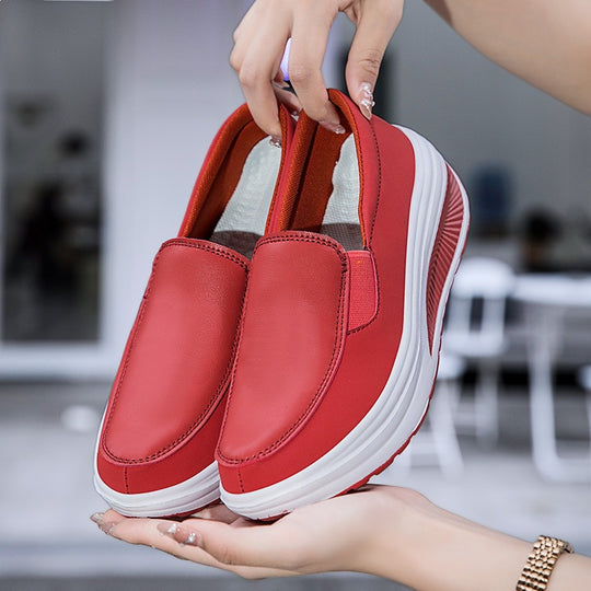 Damen Komfortable Slip-On Sneakers mit gepolsterter Sohle EB