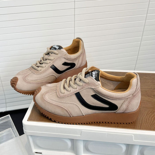 Damen Sportliche Sneakers mit atmungsaktivem Obermaterial und flexiblem Sohlenprofil EB