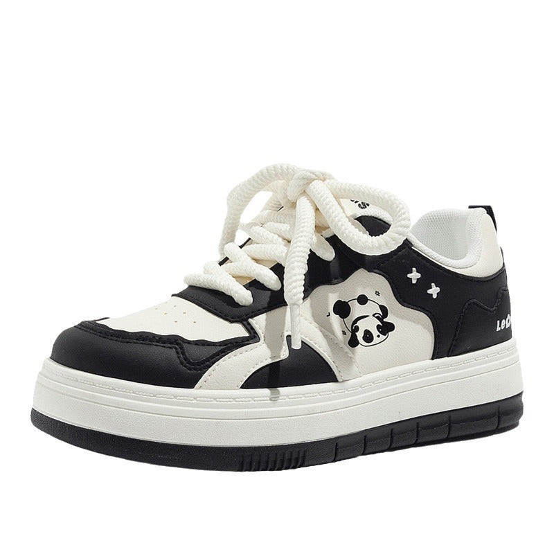 Damen Sportliche Sneaker mit niedlichem Tier-Motiv EB