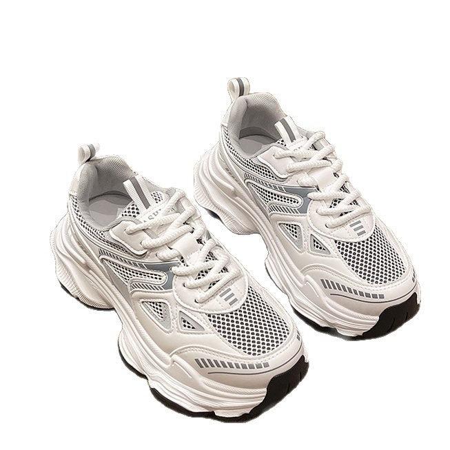 Damen Sportliche Sneakers mit atmungsaktivem Netzmaterial und rutschfester Sohle EB