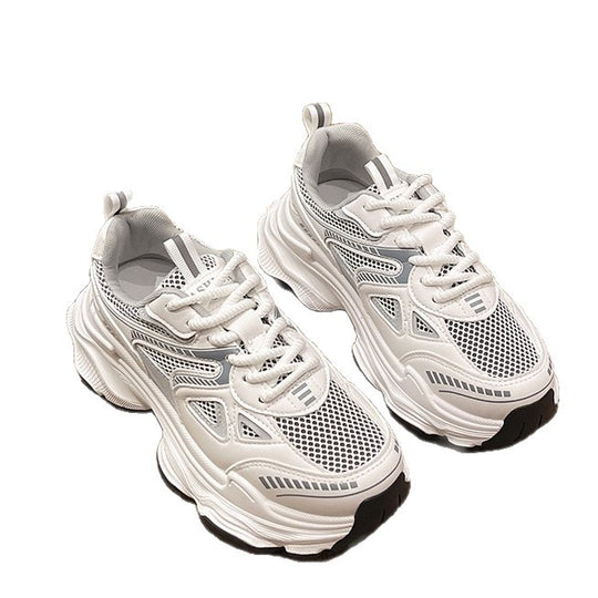 Damen Sportliche Sneakers mit atmungsaktivem Netzmaterial und rutschfester Sohle EB
