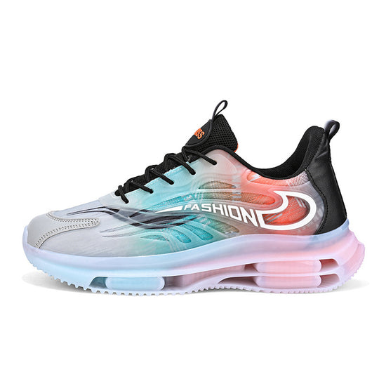 Herren sportlicher Luftkammersneaker mit transparentem TPU-Obermaterial, sichtbarer Luftkapsel und stoßdämpfender Plateausohle EB