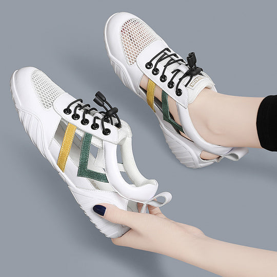 Damen atmungsaktive und sportliche Freizeitsneakers mit flexiblem Sohlendesign EB