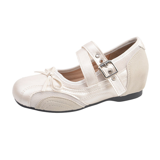 Damen Ballerinas mit zwei verstellbaren Riemchen und elegantem Design EB