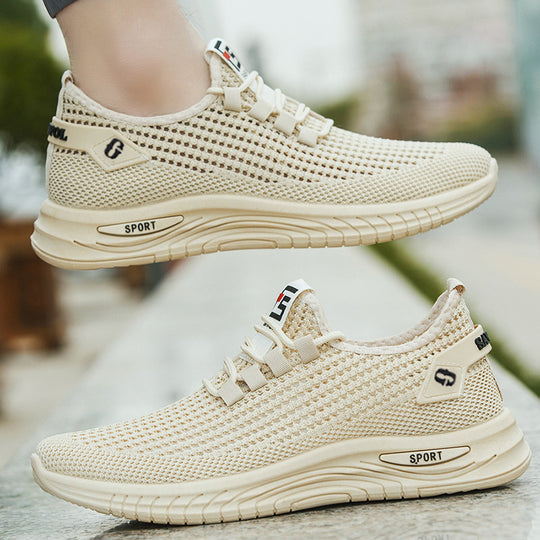 Damen Leichte Sport Sneakers mit atmungsaktivem Obermaterial und flexibler Laufsohle EB