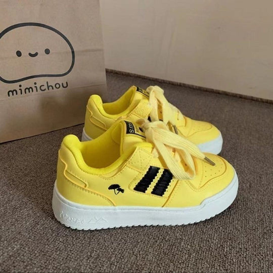 Damen Sneakers mit modischer Oberflächenstruktur und stoßdämpfender Sohle EB