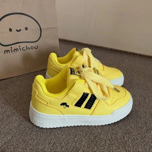 Damen Sneakers mit modischer Oberflächenstruktur und stoßdämpfender Sohle EB