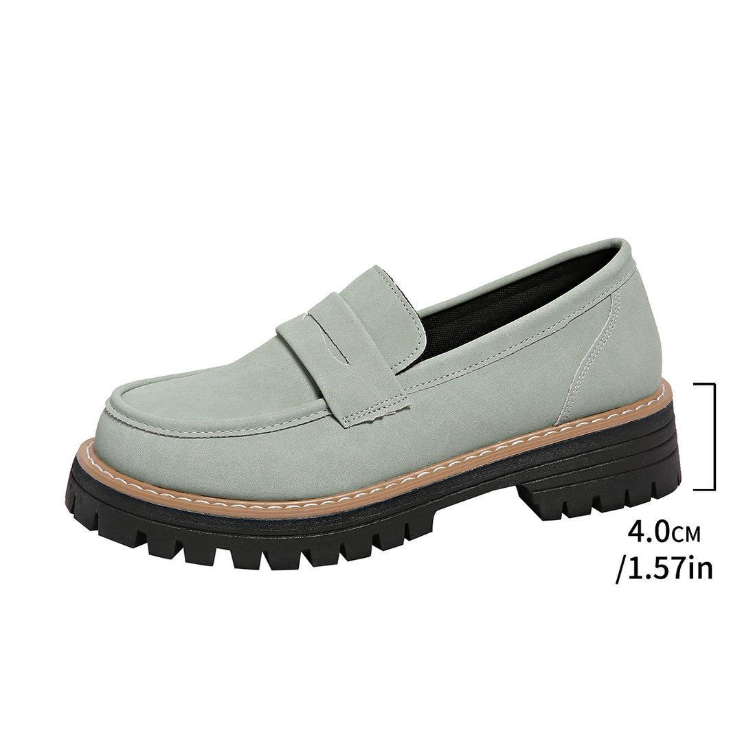Damen modische Mokassins mit robustem Profil EB