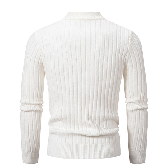 Herren Strickpullover mit modernem Zopfmuster EB