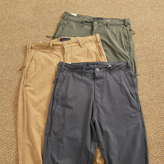 Herren Chino-Hose mit elastischem Bund und praktischen Eingrifftaschen EB