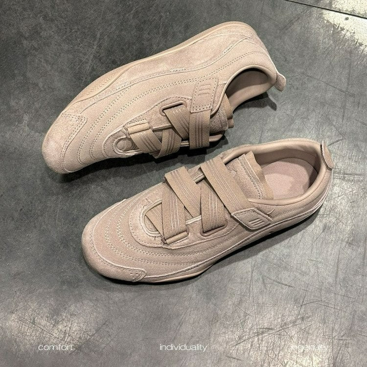 Damen Sportliche Sneakers mit flexiblem Klettverschluss und atmungsaktiver Sohle EB