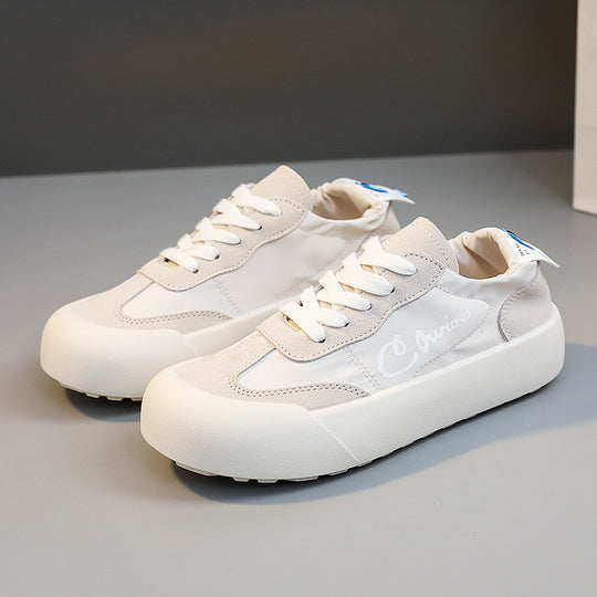 Damen Bequeme Sneakers mit erhöhte Sohle und atmungsaktiver Mesh-Oberfläche EB