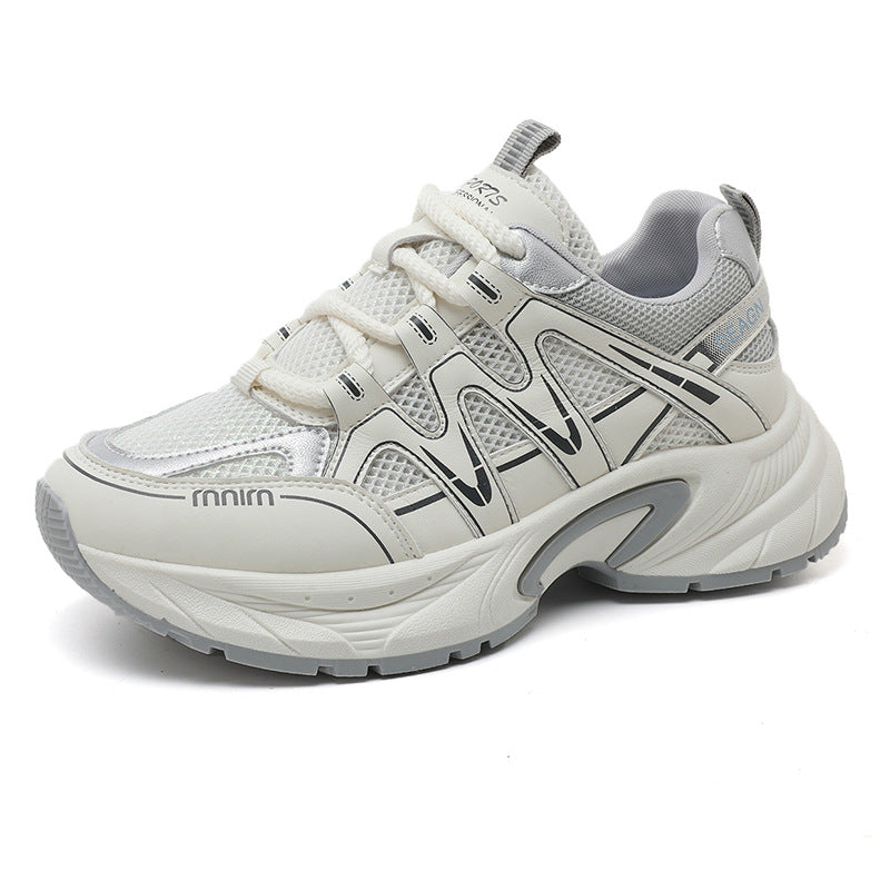 Damen Sportliche Sneakers mit atmungsaktivem Mesh-Obermaterial und dämpfender Laufsohle EB