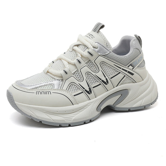 Damen Sportliche Sneakers mit atmungsaktivem Mesh-Obermaterial und dämpfender Laufsohle EB