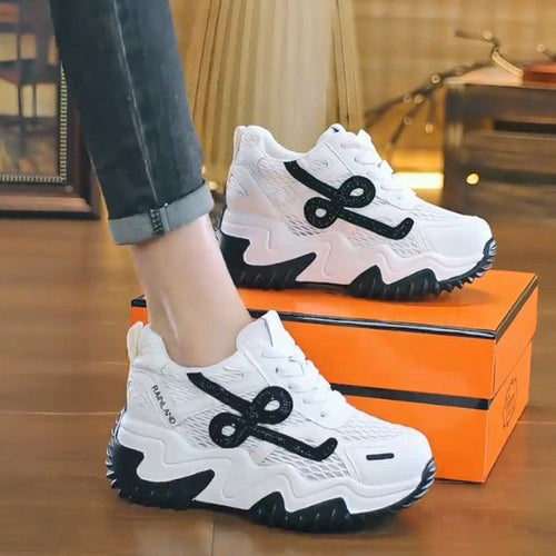 Damen Sportliche Chunky Sneakers mit atmungsaktivem Obermaterial EB