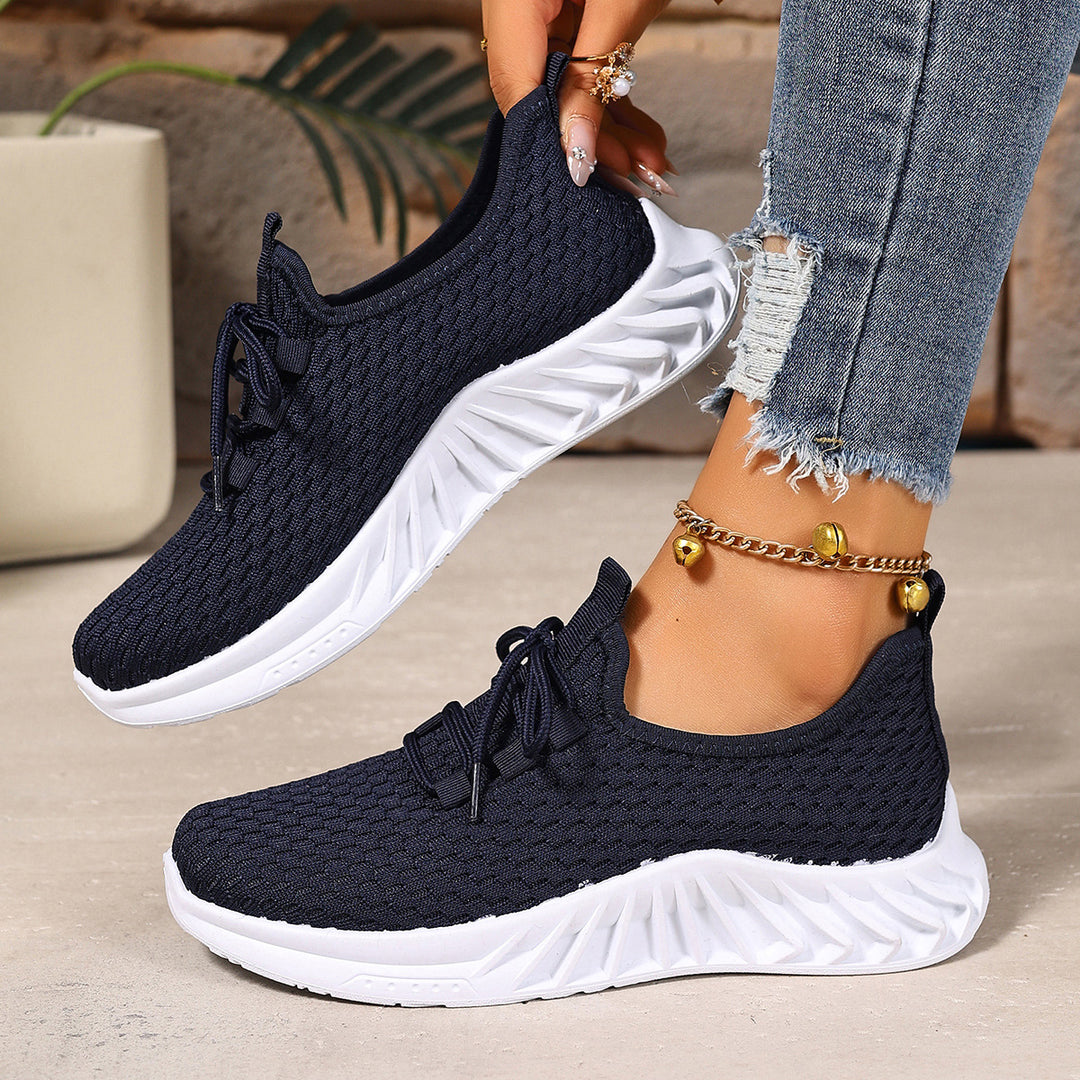 Damen Sportliche Atmungsaktive Sneakers mit flexiblem Sohlenkonzept EB