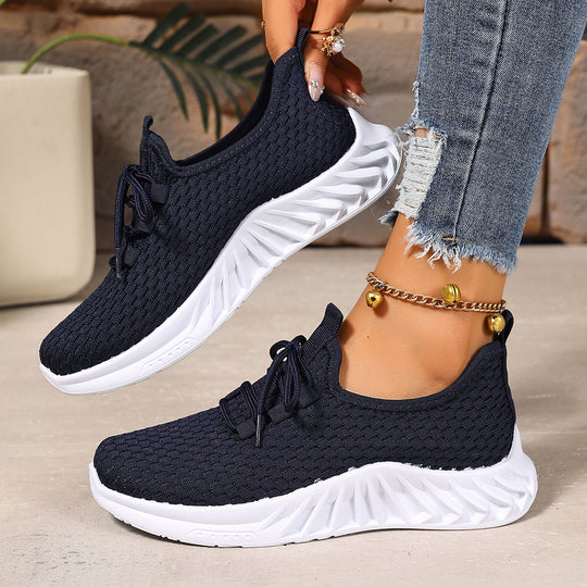 Damen Sportliche Atmungsaktive Sneakers mit flexiblem Sohlenkonzept EB