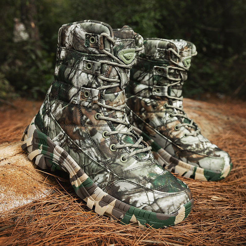 Herren taktische Stiefel mit rutschfester Sohle und verstärktem Knöchelschutz EB