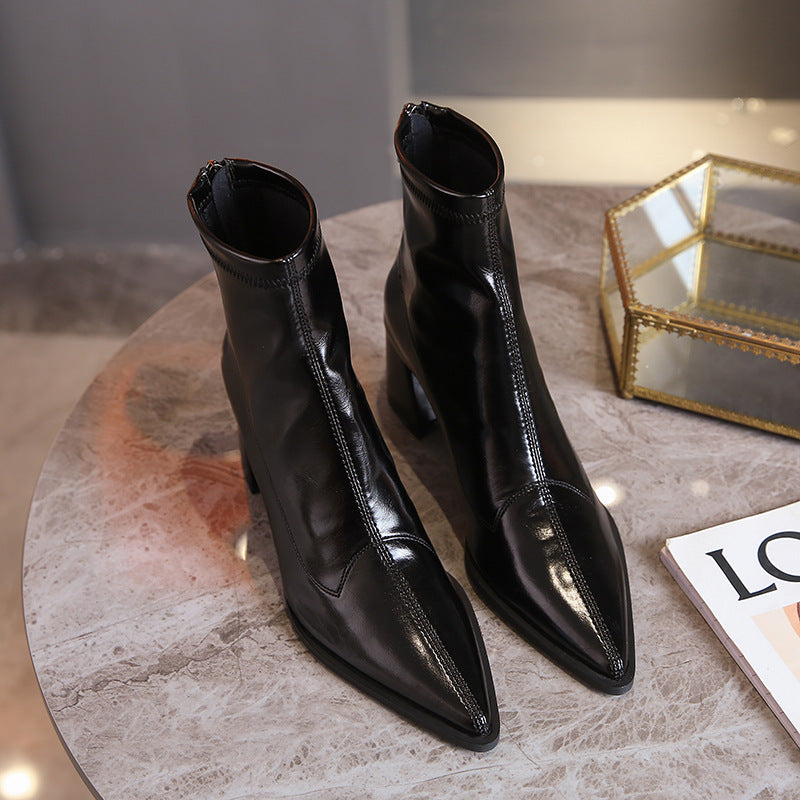 Damen Modische Stiefel im klassischen Design EB