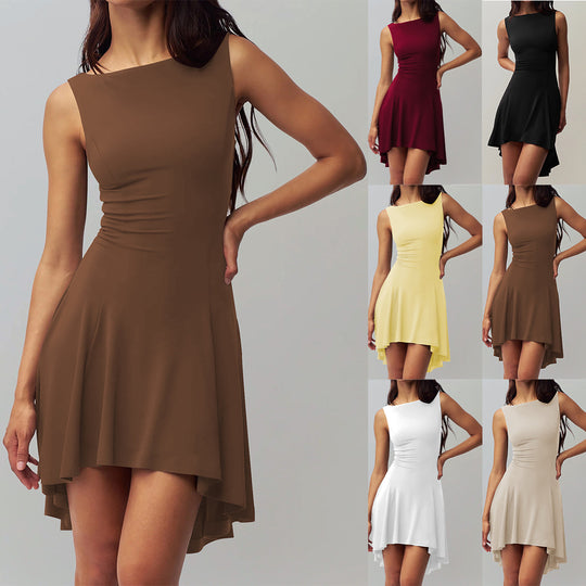 Damen Elegantes asymmetrisches Jumpsuit mit figurbetonendem Schnitt EB