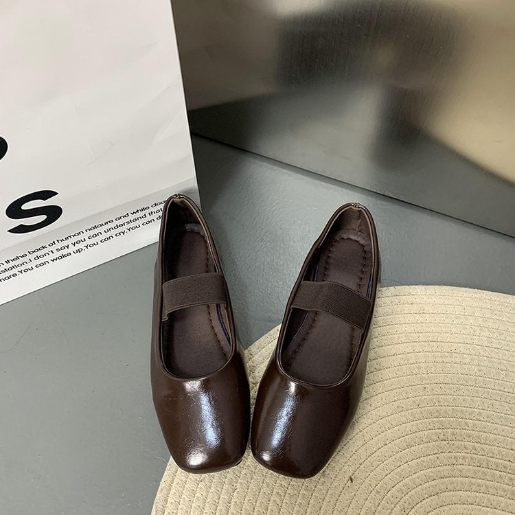 Damen Ballerinas mit elastischem Riemen und elegantem Design EB