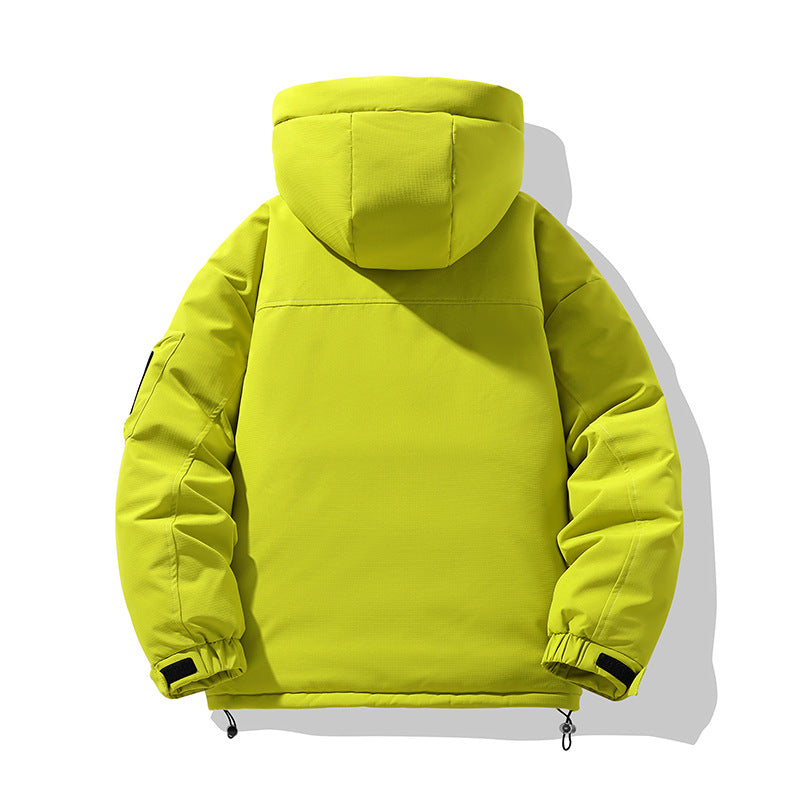 Herren Winterjacke mit multifunktionalen Taschen und verstellbarem Kapuzenkragen EB