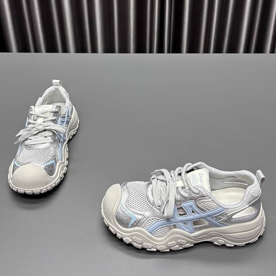 Damen sportive Lifestyle-Sneaker mit atmungsaktiver Mesh-Oberfläche und hochwertiger Dämpfungstechnologie EB