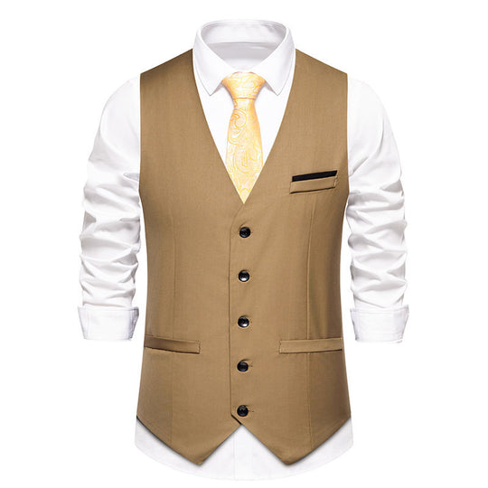 Herren elegante Anzugweste mit feiner Struktur und hochwertigem Material EB