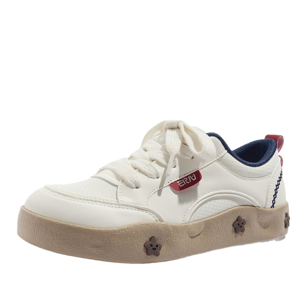 Damen Sneakers mit floralem Applikationsdesign und bequemer Dämpfung EB