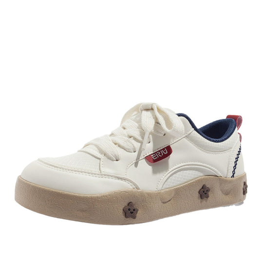 Damen Sneakers mit floralem Applikationsdesign und bequemer Dämpfung EB