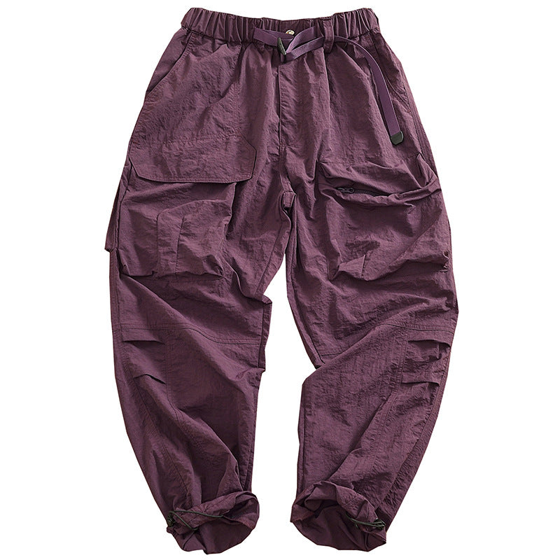 Damen Cargo-Hose mit elastischem Bund und multifunktionalen Taschen EB