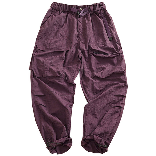 Damen Cargo-Hose mit elastischem Bund und multifunktionalen Taschen EB