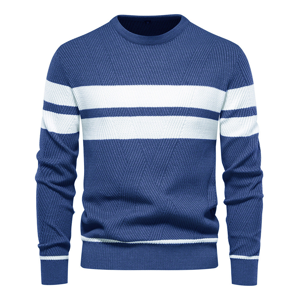 Herren strukturiertes Sweatshirt mit modernen Streifen EB