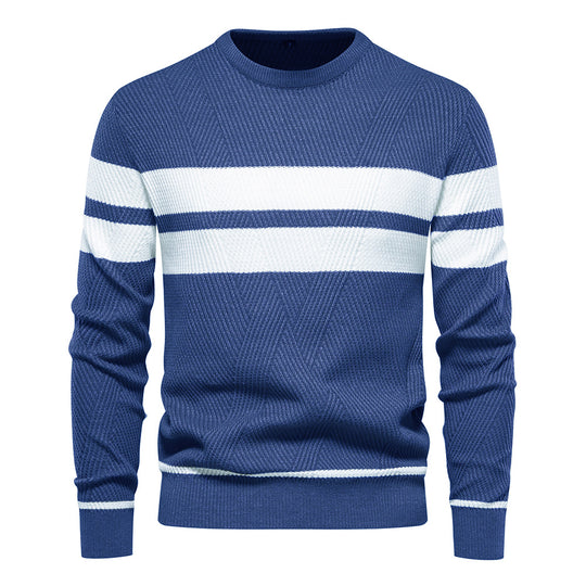 Herren strukturiertes Sweatshirt mit modernen Streifen EB