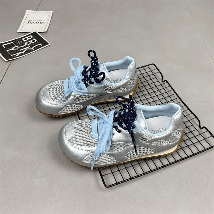 Damen sportliche Laufschuhe mit atmungsaktivem Mesh-Obermaterial und rutschfester Sohle EB