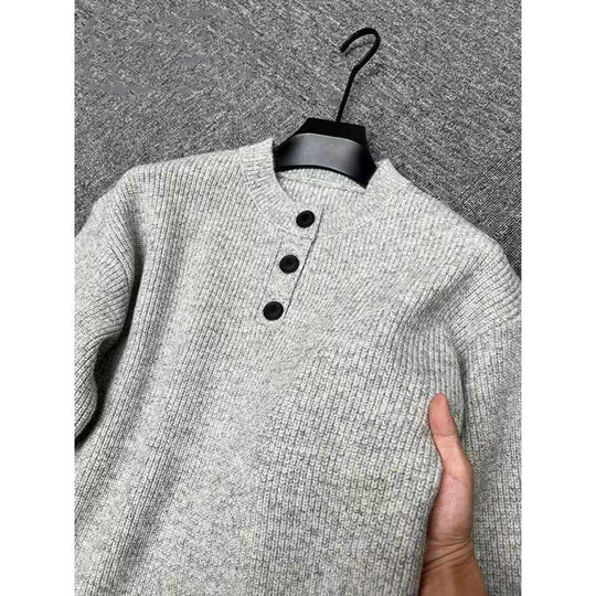 Damen Feinstrickpullover mit Knopfdetails EB